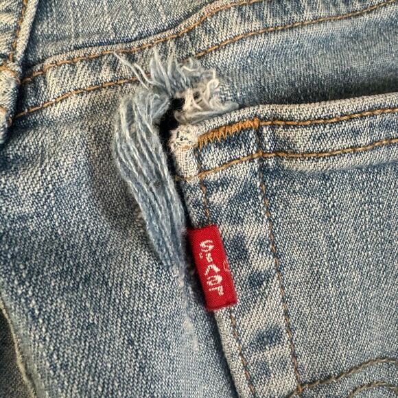 Vintage Levi's 512 Classic Slim Stretch Tapered Leg Light Wash Stretch 6 - Picture 8 of 11